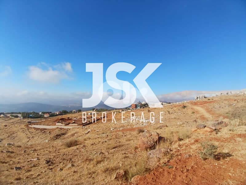 L19259 - 2,505 SQM Land With A Beautiful View For Sale in Zaarour 0