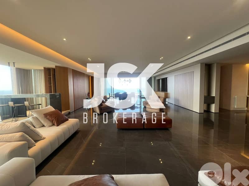 L19262 - High-End Apartment with Sea & City View For Sale in Gemmayzeh 0