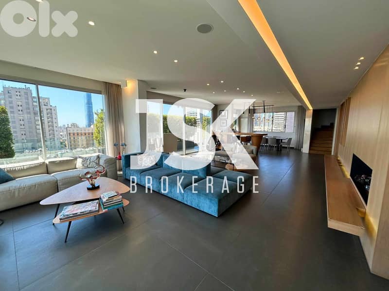 L19265 - Penthouse with Mountain City View For Sale in Achrafieh, Rizk 0