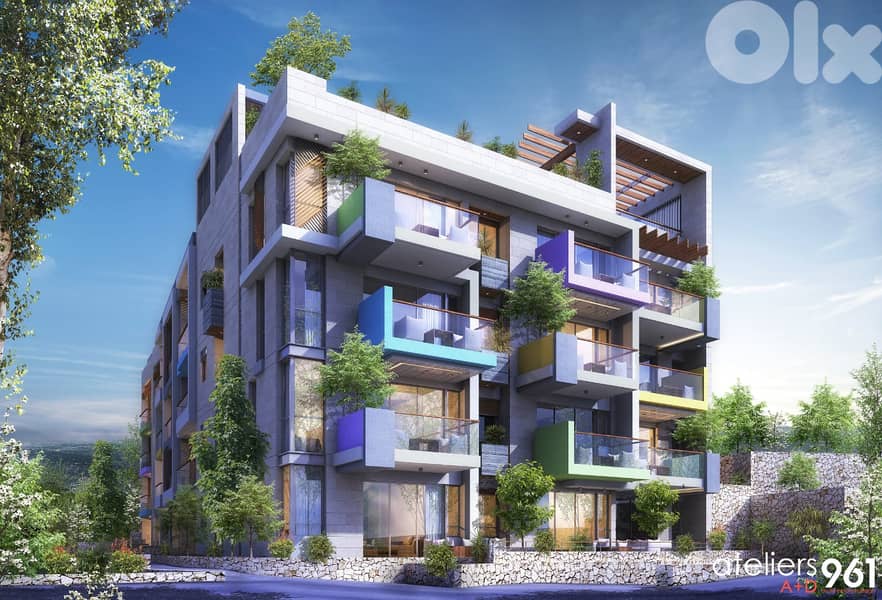 L19266 - Under-Construction Studio For Sale in Batroun 1