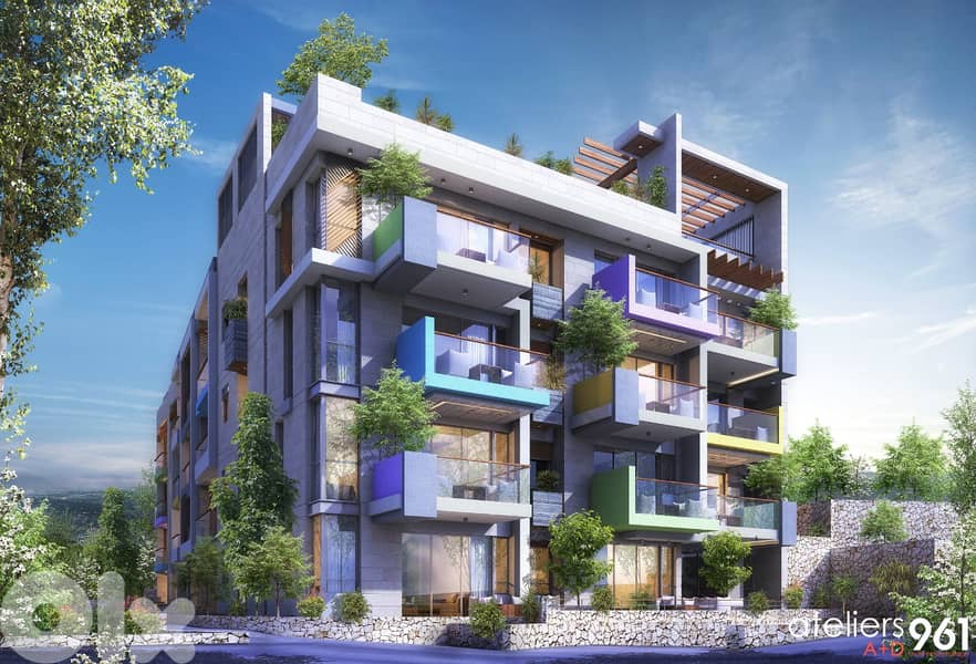 L19266 - Under-Construction Studio For Sale in Batroun 7