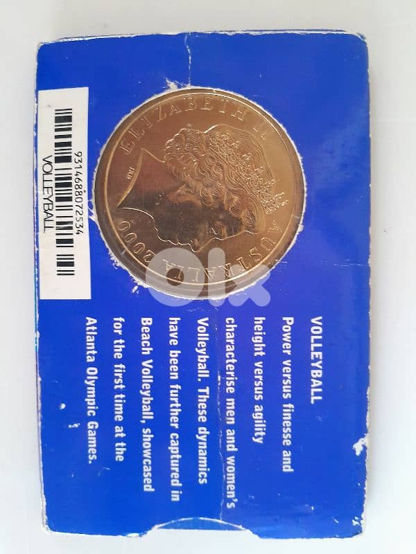 volleyball Sydney Olympics 2000 collectible 18/28 weight 20. g 2