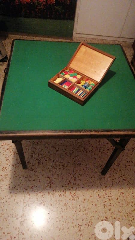 pocker table + fiche 0