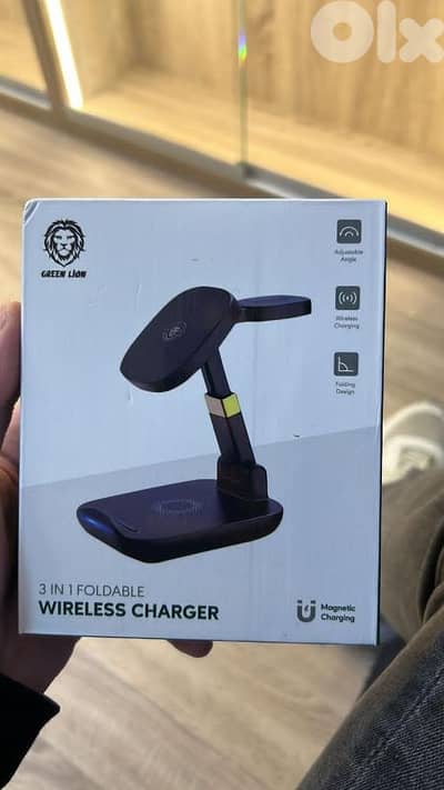 Green lion 3 in 1 foldable wireless charger