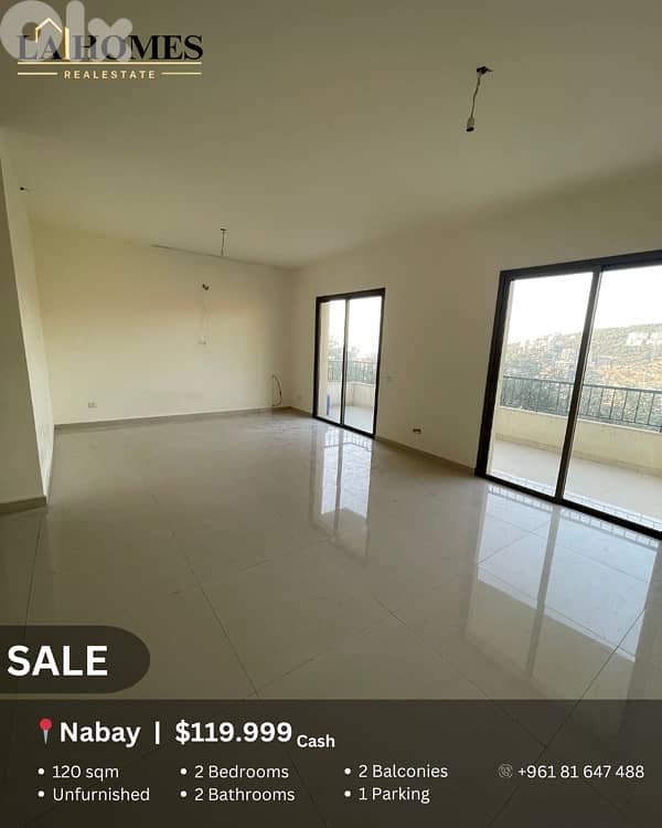 apartment for sale in nabay شقة للبيع في نابيه 0
