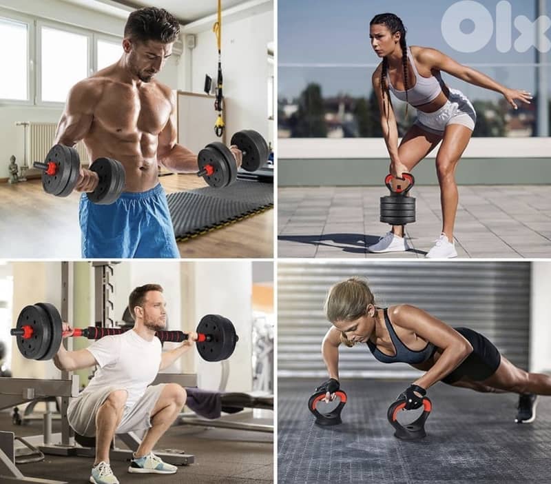 new dumbbells and bench 0