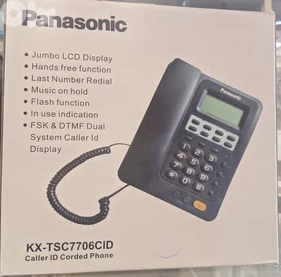 PANASONIC KX-TSC7706CID CALLER ID CORDED PHONE best pric