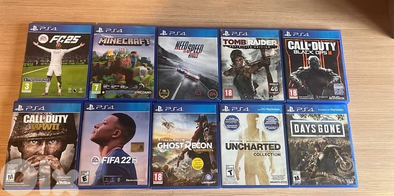 ps4 games (10 games) 0