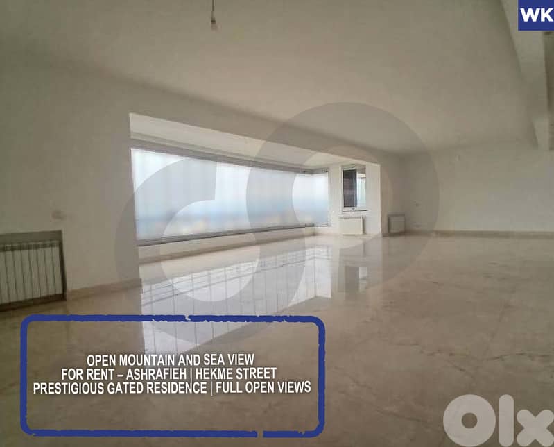 Prestigious gated residence | Full open views - Achrafieh REF#WK126452 0