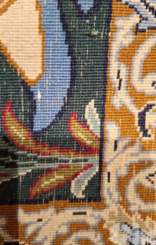 سجادة اصفهان عمر الخيام ناعمة انتيك قديمة سعر لقطة 1