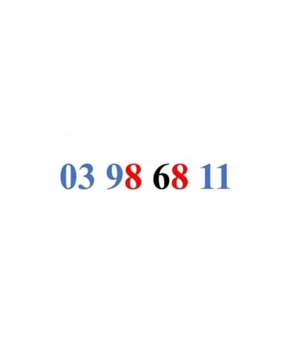 Touch Special Number 03 98 68 11