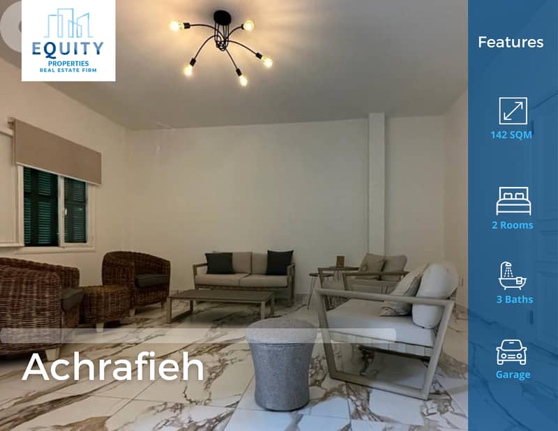 Furnished 142 SQM Apartment For Sale In Achrafieh شقة للبيع #AA208924 0