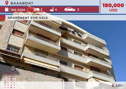 180m2 Apartment for SALE in BAAABDAT شقة للبيع في بعبدات