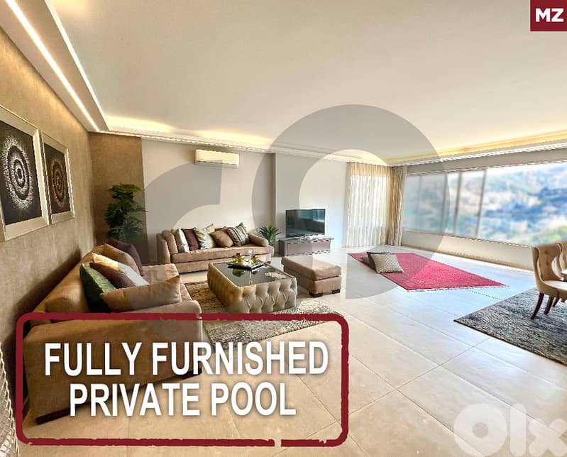 Bsalim/ Terrace / garden / private pool / calm area REF#MZ126474 0
