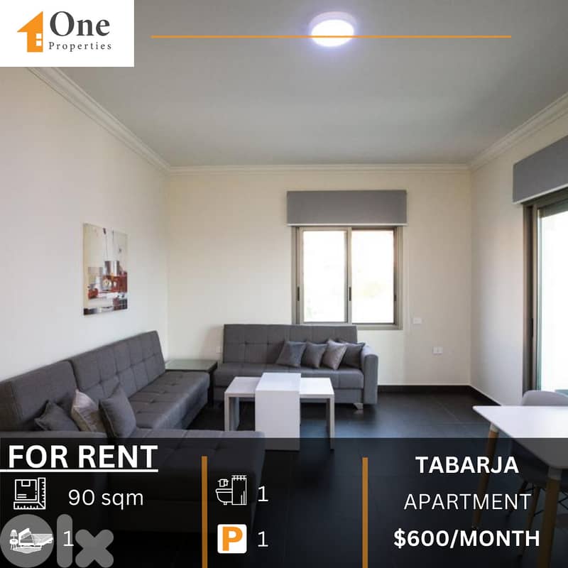 APARTMENT FOR RENT IN TABARJA 0