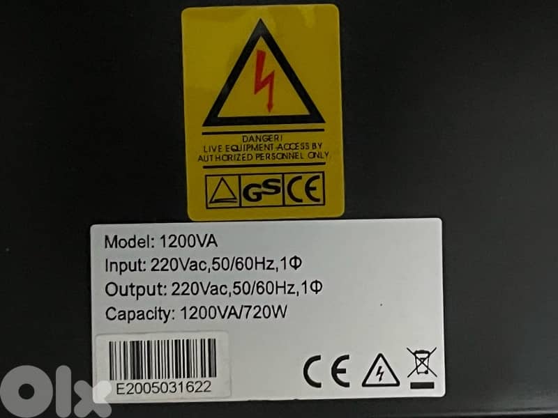 UPS 1200VA/720W 3