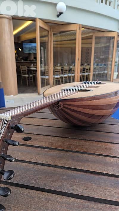professional Egyptian oud with microphone