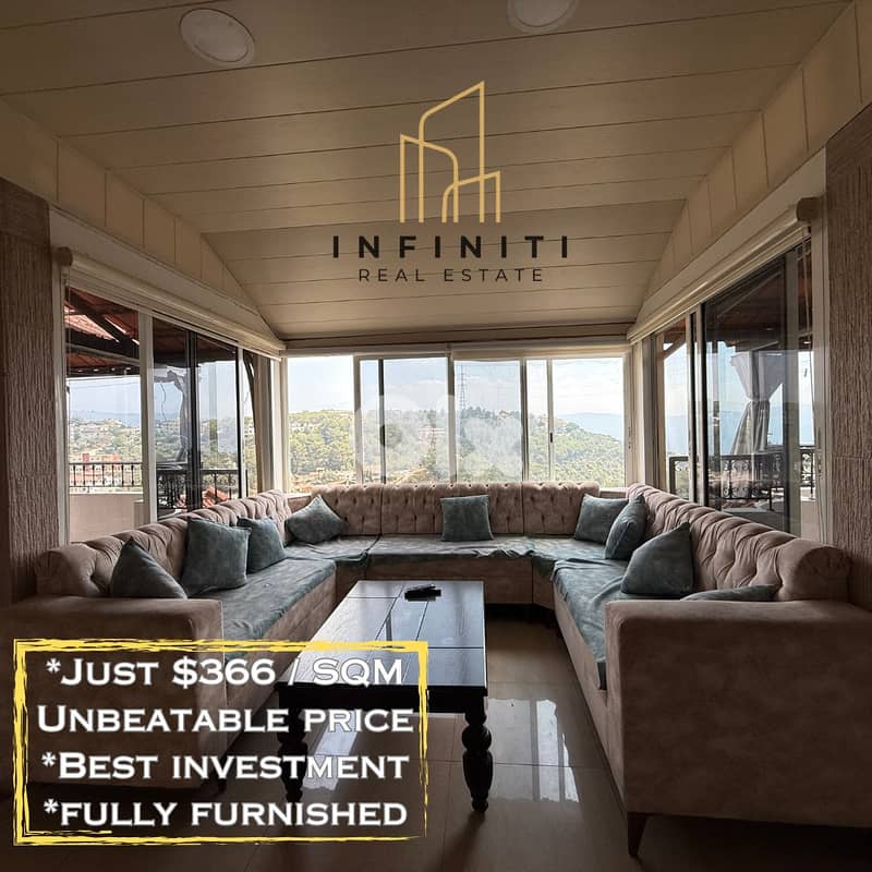 Apartment for Sale in Baissour,Aley شقة للبيع في بيصور 0