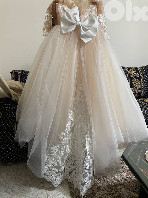 Custom Flower Girl Dress – Matches Maison Lesley Bridal Gown 2