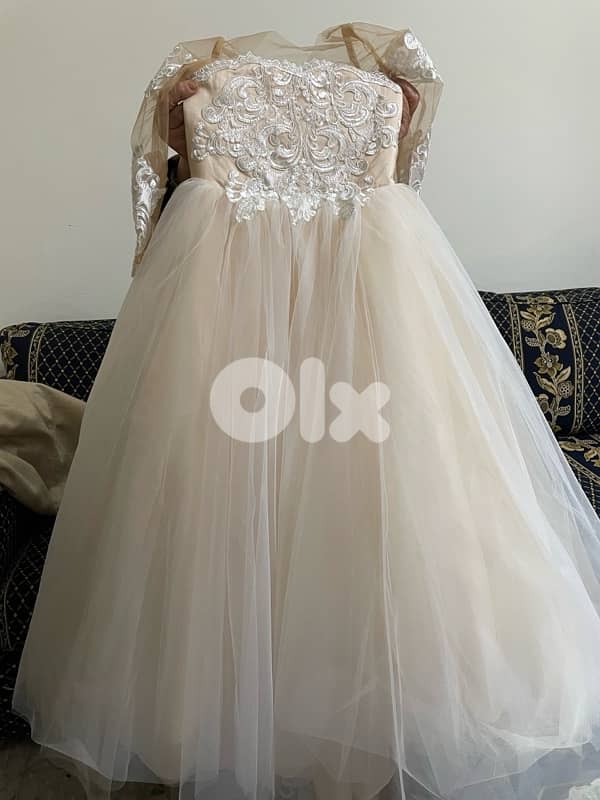 Custom Flower Girl Dress – Matches Maison Lesley Bridal Gown 4