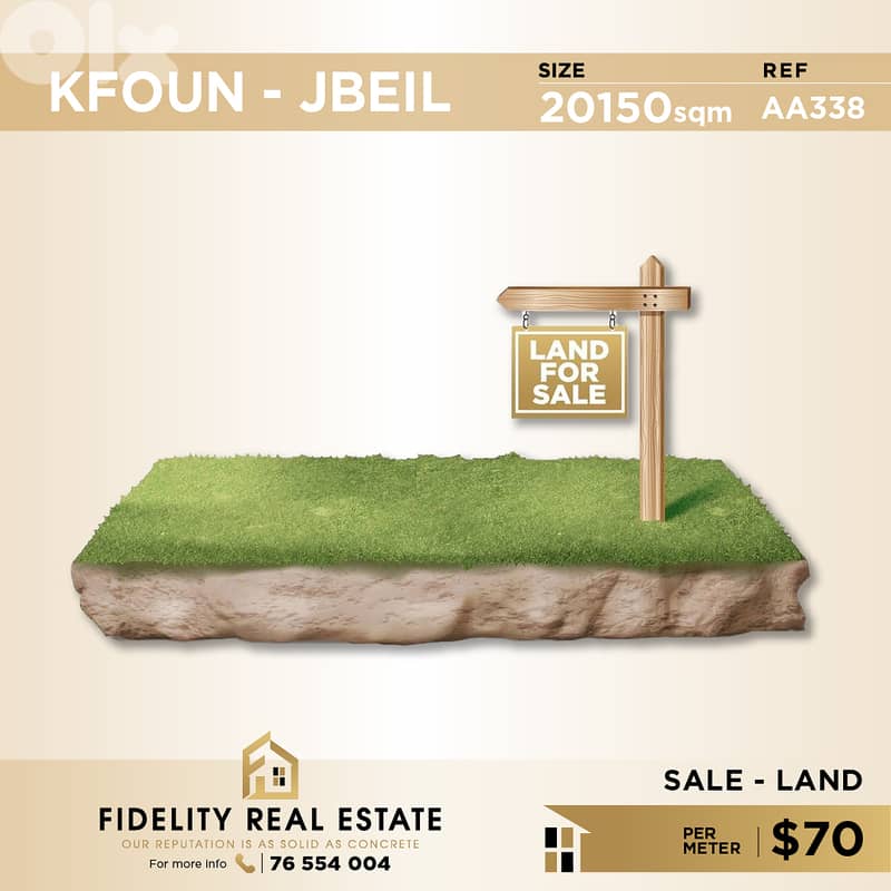 Land for sale in Jbeil AA338 أرض للبيع في جبيل 0