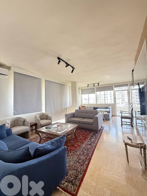 Apartment with Huge terrace all around for rent in Achrafieh. 0