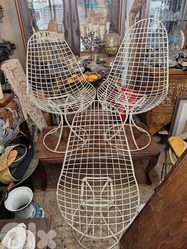 كراسي فيرفورجي انتيك عدد٤ 0