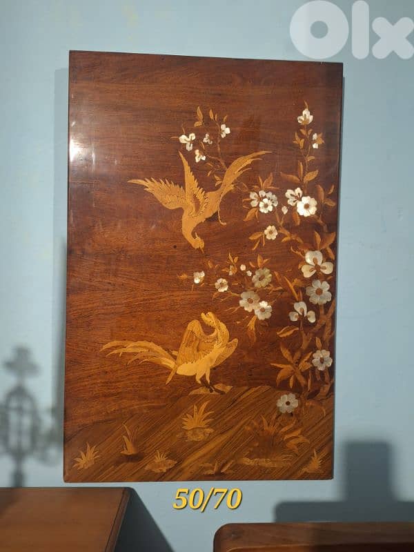 لوحة خشب مركتري فرنسي رائع جدا 0