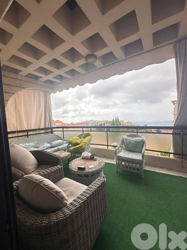 Panoramic View l Prime 220 SQM Apartment in Bhamdoun l Ref : SB 0