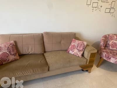 living room and table with chairs