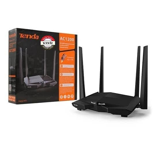 Tenda Router Gaming Ac6 Ac1200 Smart Dual band 2.4Ghz, 5Ghz 4 Antennas 0