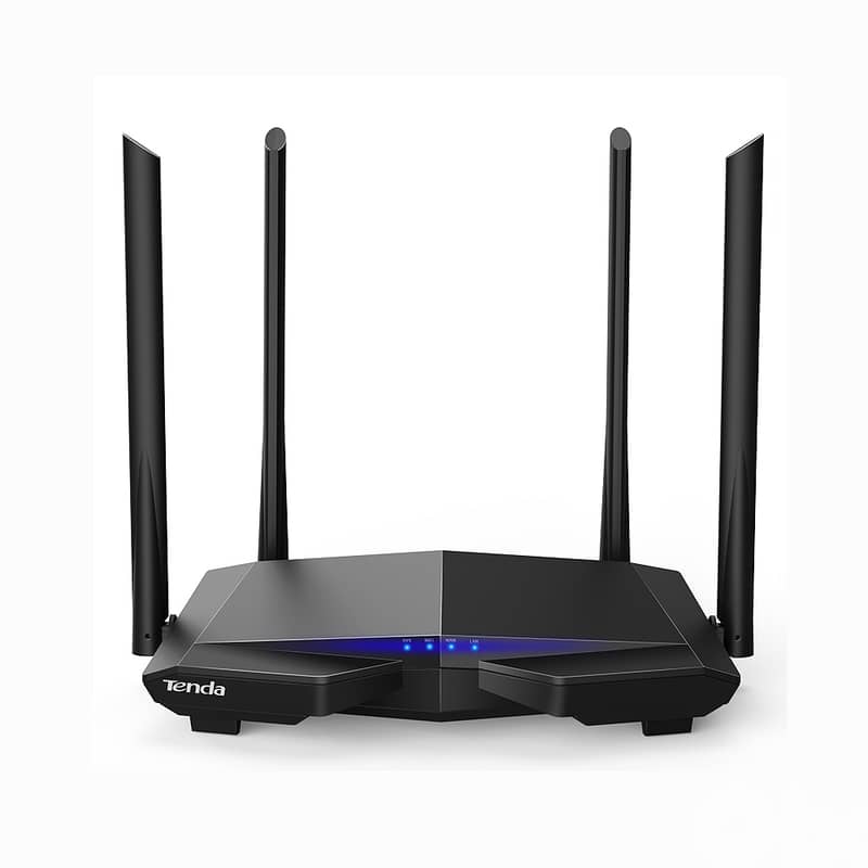 Tenda Router Gaming Ac6 Ac1200 Smart Dual band 2.4Ghz, 5Ghz 4 Antennas 1