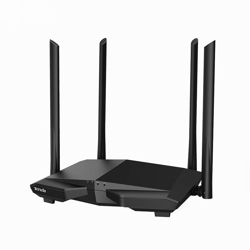 Tenda Router Gaming Ac6 Ac1200 Smart Dual band 2.4Ghz, 5Ghz 4 Antennas 2