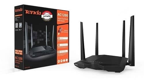 Tenda Router Gaming Ac6 Ac1200 Smart Dual band 2.4Ghz, 5Ghz 4 Antennas 7