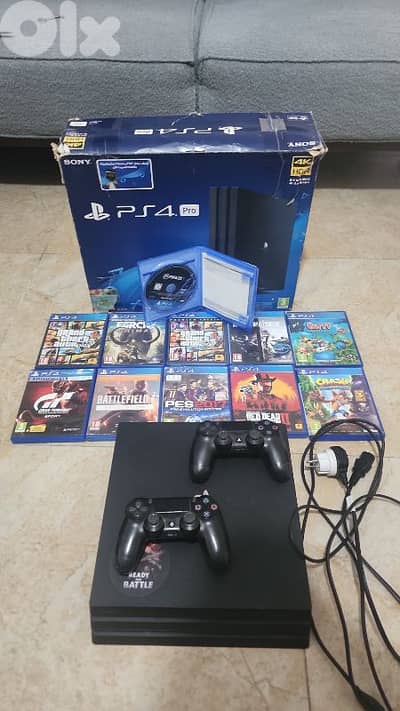 For Sale: PlayStation 4 Pro (1TB, 4K HDR) with 2 original controllers