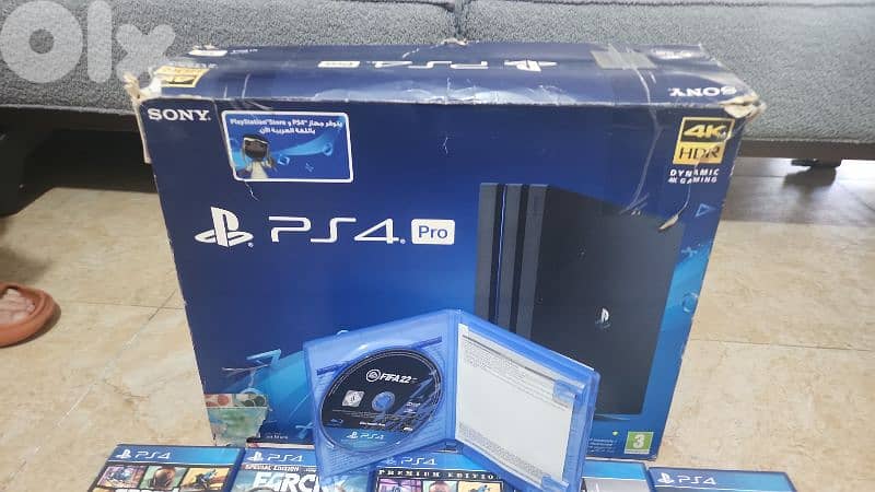For Sale: PlayStation 4 Pro (1TB, 4K HDR) with 2 original controllers 2