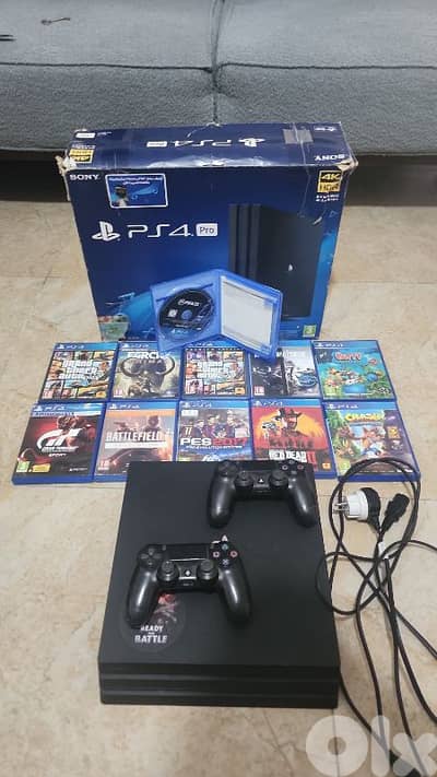 For Sale: PlayStation 4 Pro (1TB, 4K HDR) with 2 original controllers
