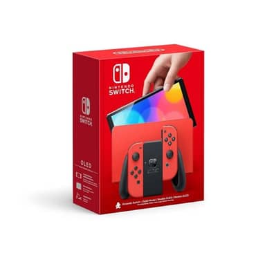 RheNintendo Switch OLED With Three games and a protective case l