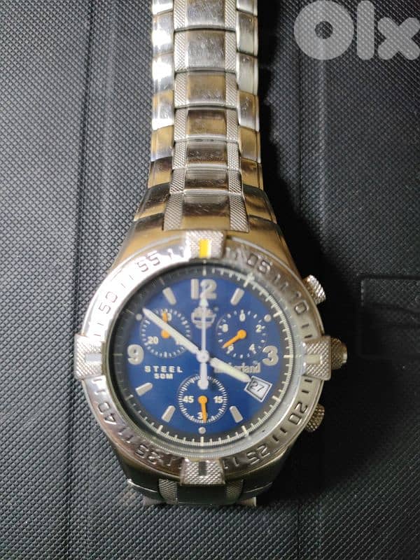 TIMBERLAND steel cronograph watch 0