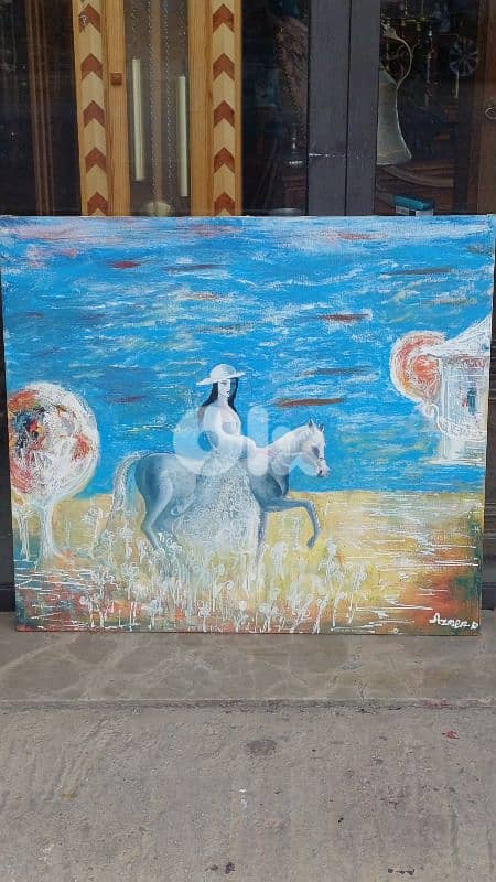 لوحة رسم زيتي اوروبية 2