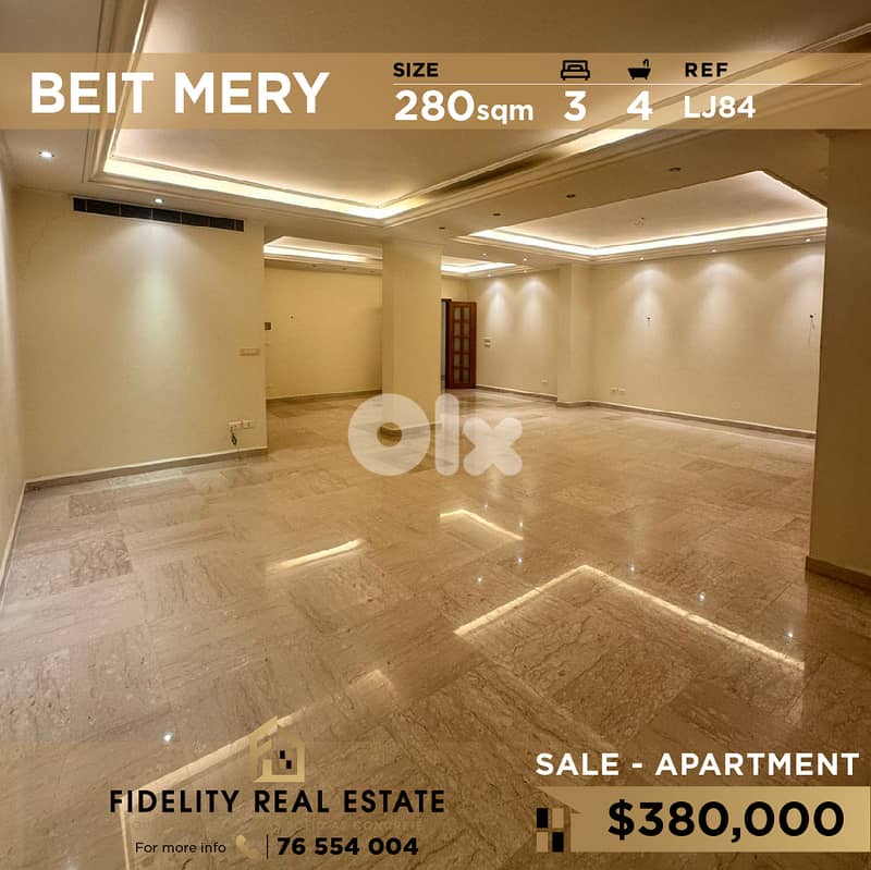 Apartment for sale in Beit Mery LJ84 شقة للبيع في بيت مري 0