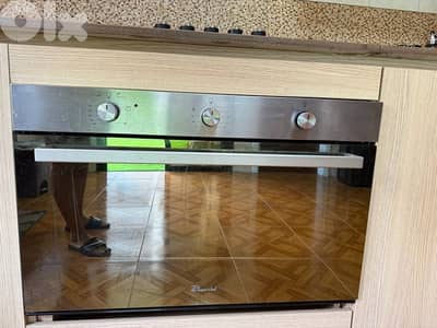 فرن SuperChef مدمج + غاز ELBA إيطالي – شبه جديد