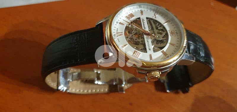 EARNSHAW automatic SWISS MADE CLOCK GENIUNE LEATHER 5