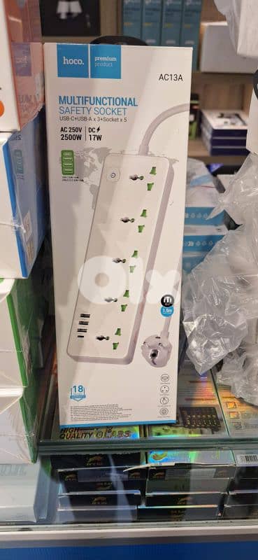 Hoco multifunctional safety socket AC13A