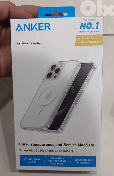 Anker MagGo Magnetic Clear Case Iphone 16 Pro Max