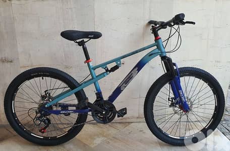 BDF Bike size 24" double suspension 3x7 speed disc brakes