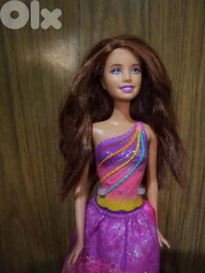 Barbie DREAMTOPIA RAINBOW FASHION PRINCESS as new doll+skirt+boots=23$