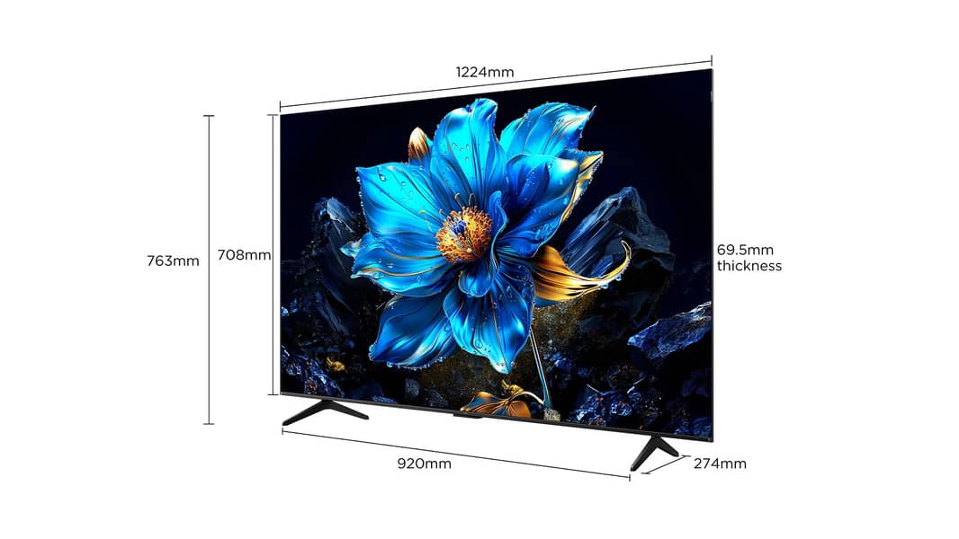 TCL P7K 43" 50" 55" 65" 75" Qled 4K 60Hz Google TV 2