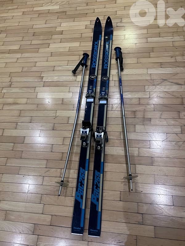 Rossignol PAC 255 Vintage Skis – 178 cm with Poles 5