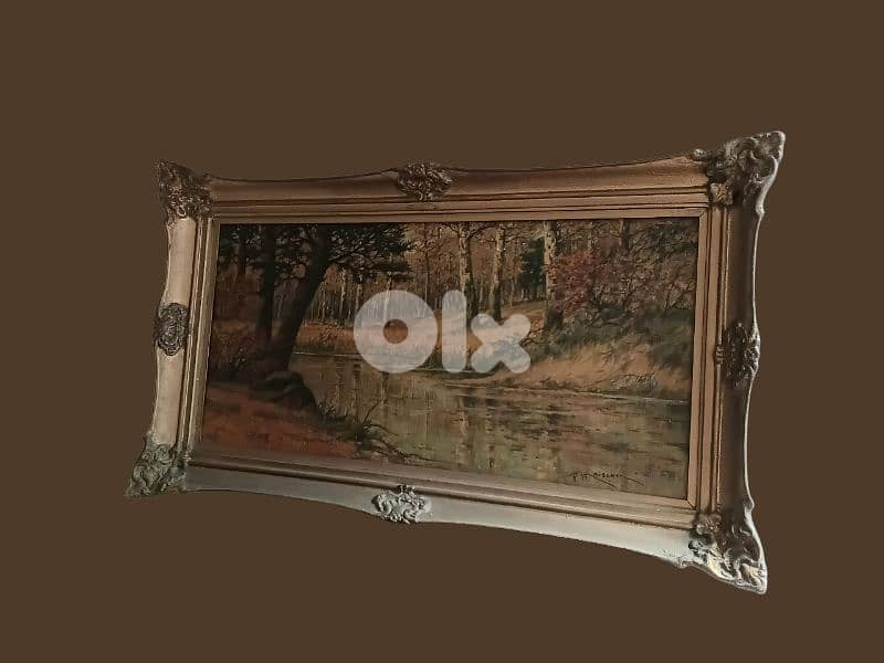 Original Late 19th. century French Oil Painting By FERNAND MAISSEN 1